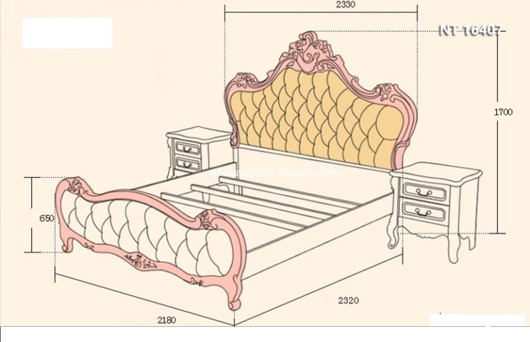 Tham khảo kích thước giường ngủ theo lỗ ban chuẩn