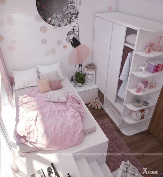 Những lưu ý trong cách trang trí phòng ngủ dễ thương cho con gái 