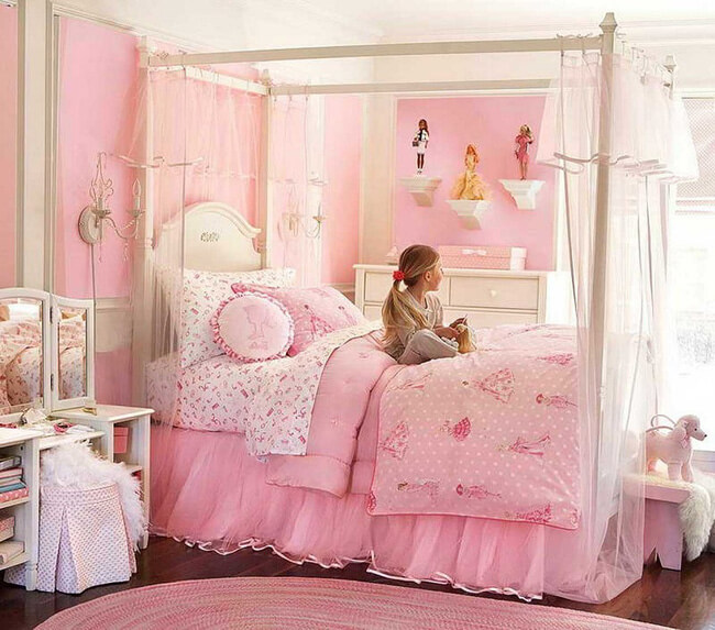 Chia sẻ hơn 67 trang trí phòng ngủ màu hồng cho bé gái mới nhất - CB