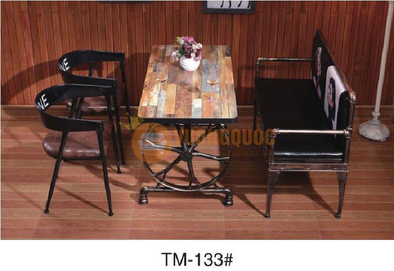 Bộ bàn ghế cafe kiểu dáng độc đáo HOY TM133
