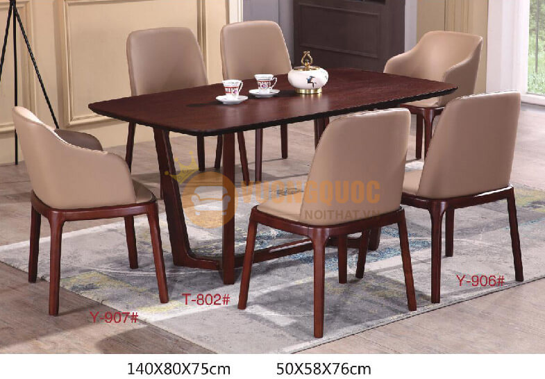 Bộ bàn ghế quán cafe kiểu dáng đơn giản sang trọng HOY T802