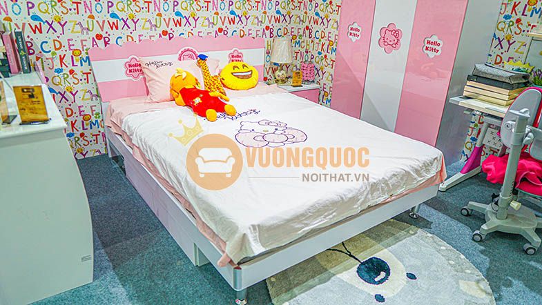 Giường ngủ công chúa sắc hồng HHM808G-8