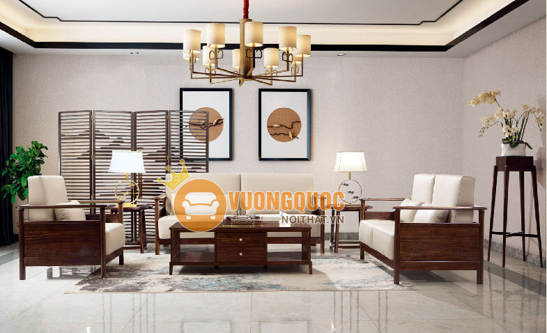 Bộ bàn ghế sofa gỗ phòng khách