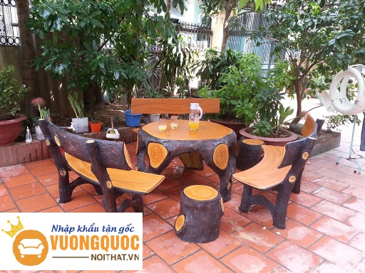“Điểm cộng” của những bộ bàn và ghế giả gỗ sân vườn