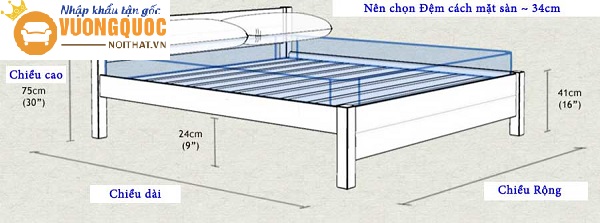 Mẹo chọn kích thước đệm tiêu chuẩn vừa với giường tầng