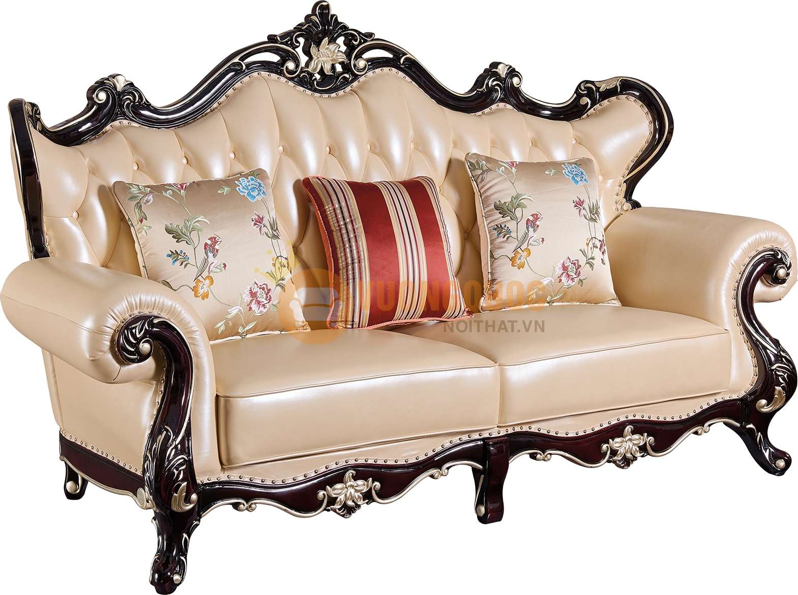 Bộ sofa phòng khách tân cổ điển cao cấp JVN6901AS sofa ba