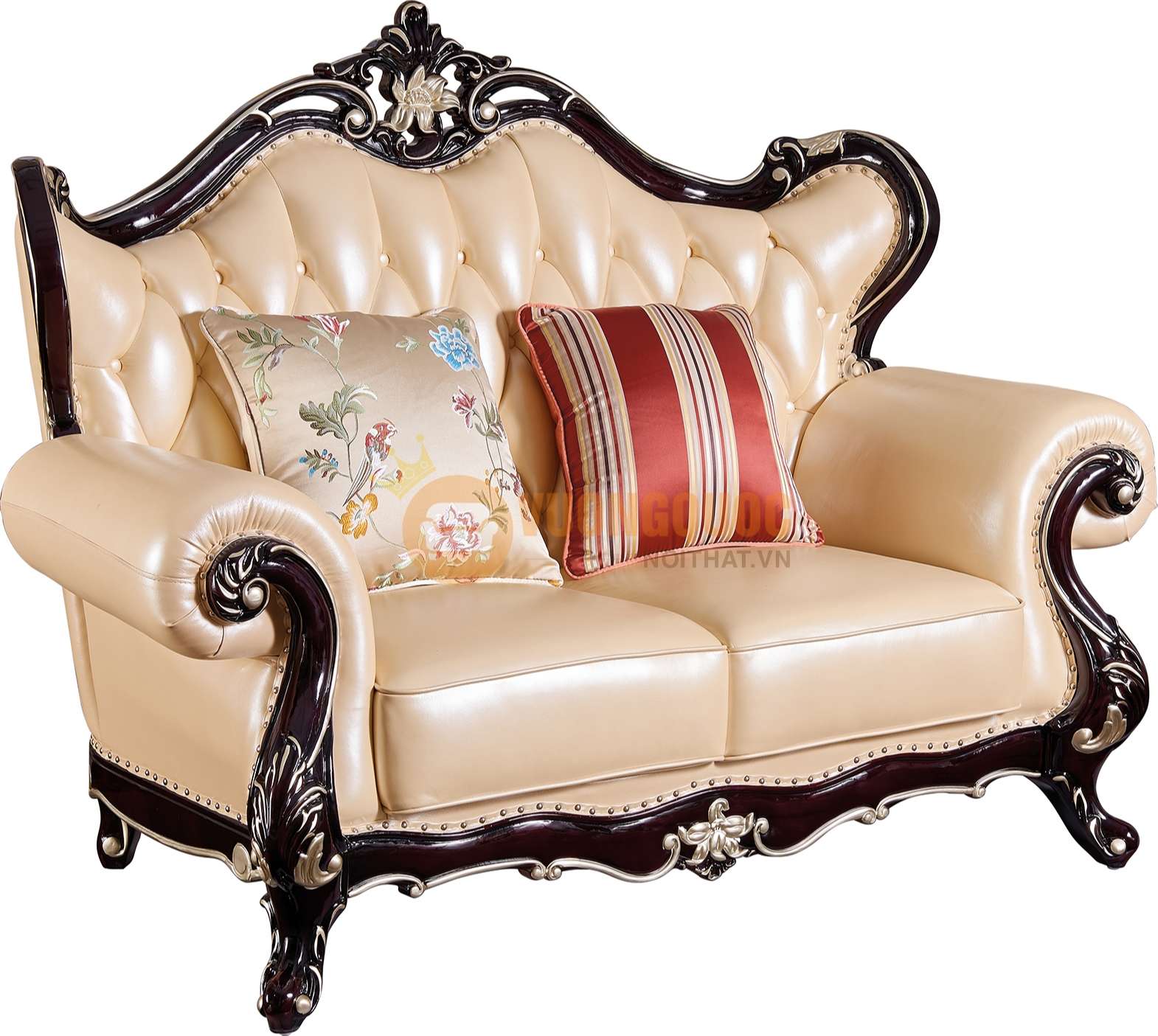 Bộ sofa phòng khách tân cổ điển cao cấp JVN6901AS sofa đôi