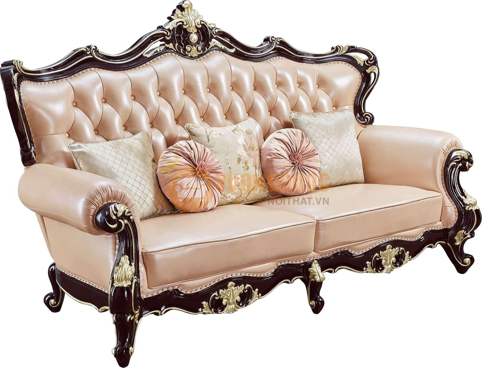Bộ sofa phòng khách tân cổ điển cao cấp nhập khẩu JVN6911AS sofa đơn