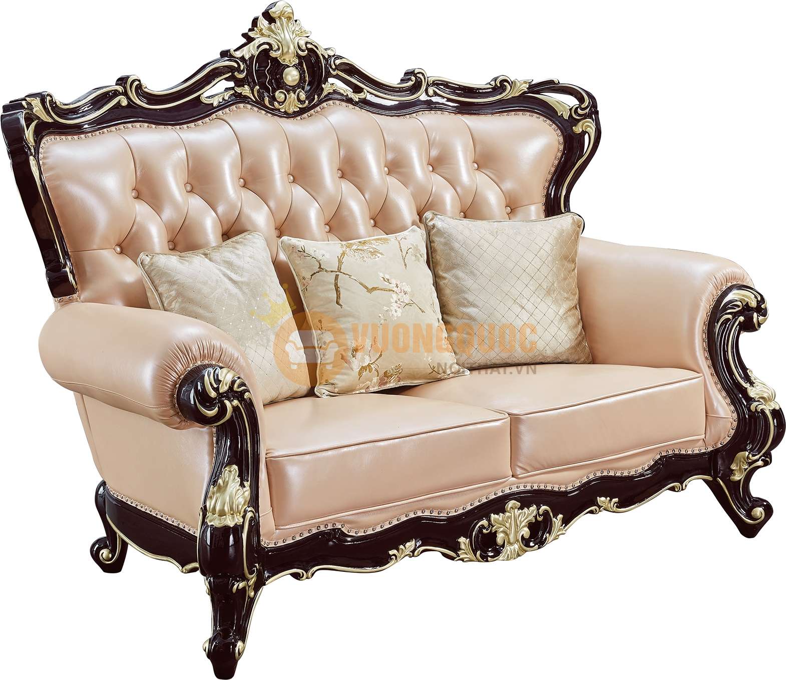 Bộ sofa phòng khách tân cổ điển cao cấp nhập khẩu JVN6911AS sofa ba