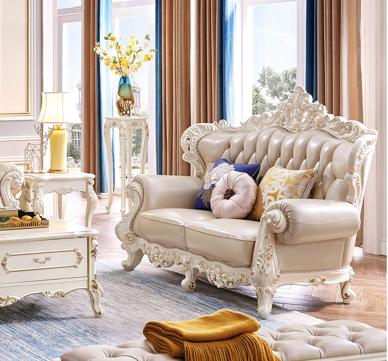 Bộ sofa phòng khách cổ điển màu sắc trang nhã JVN6903S sofa đôi