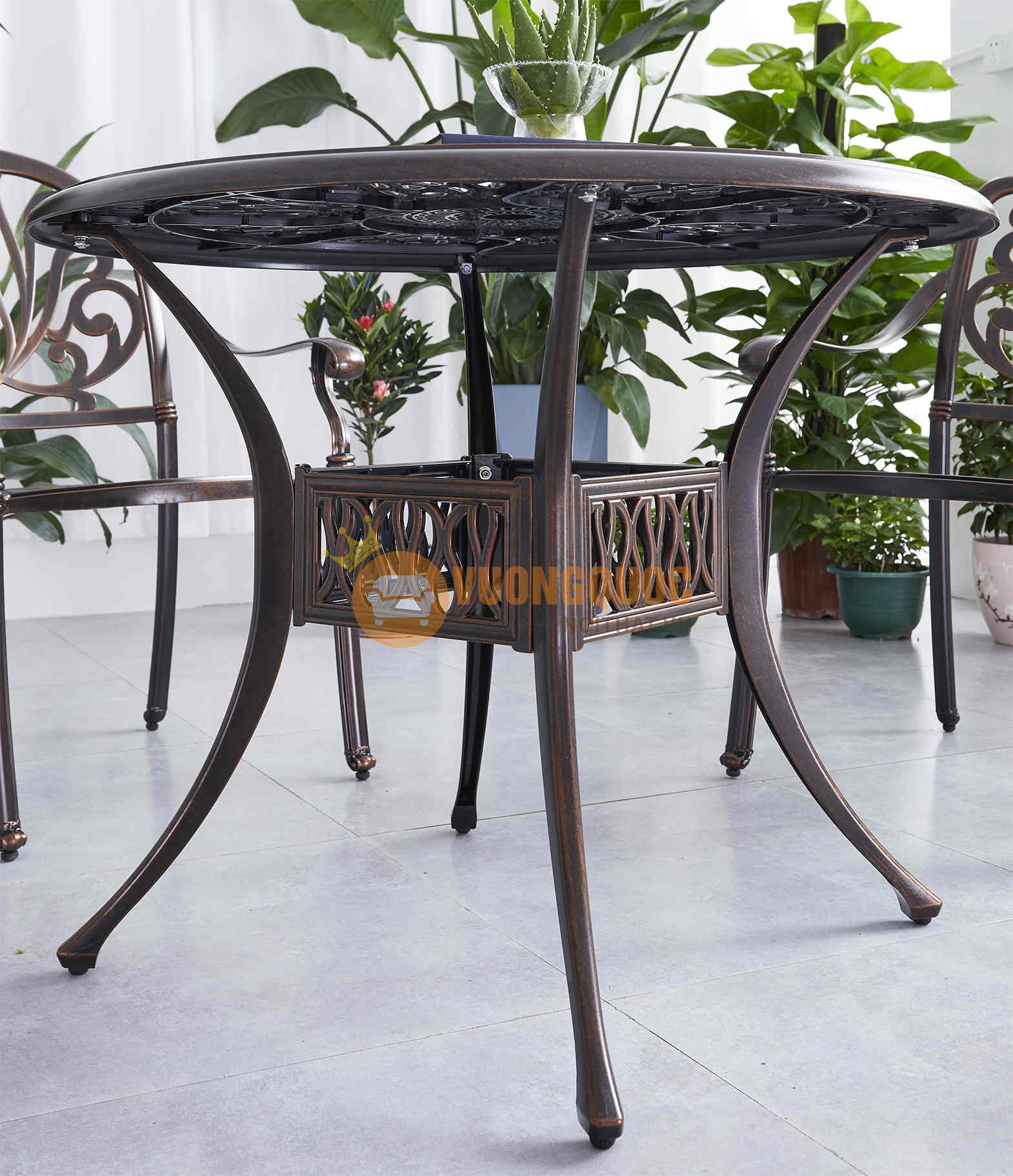 Bộ bàn ghế sân vườn đẹp tinh tế ZXM038H026 thiết kế độc đáo
