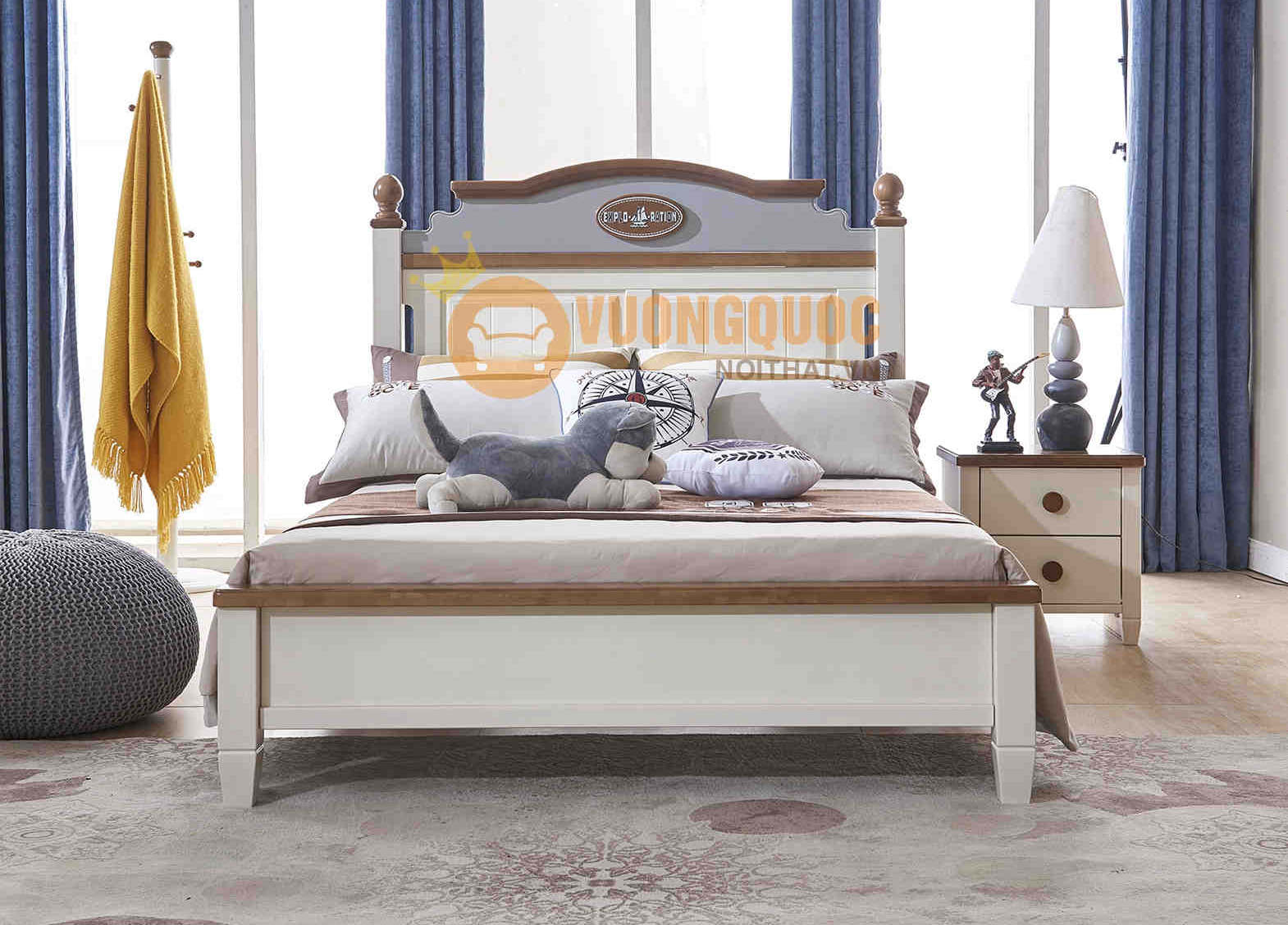 Giường ngủ trẻ em thiết kế hiện đại cao cấp HPF616G