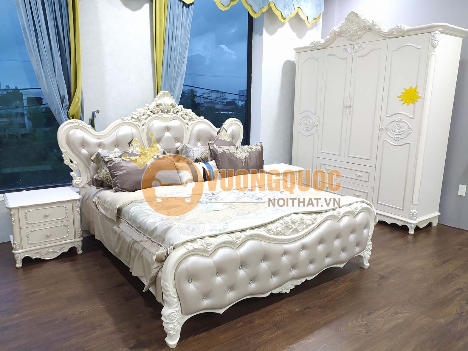 Bộ phòng ngủ tân cổ điển cao cấp JY920
