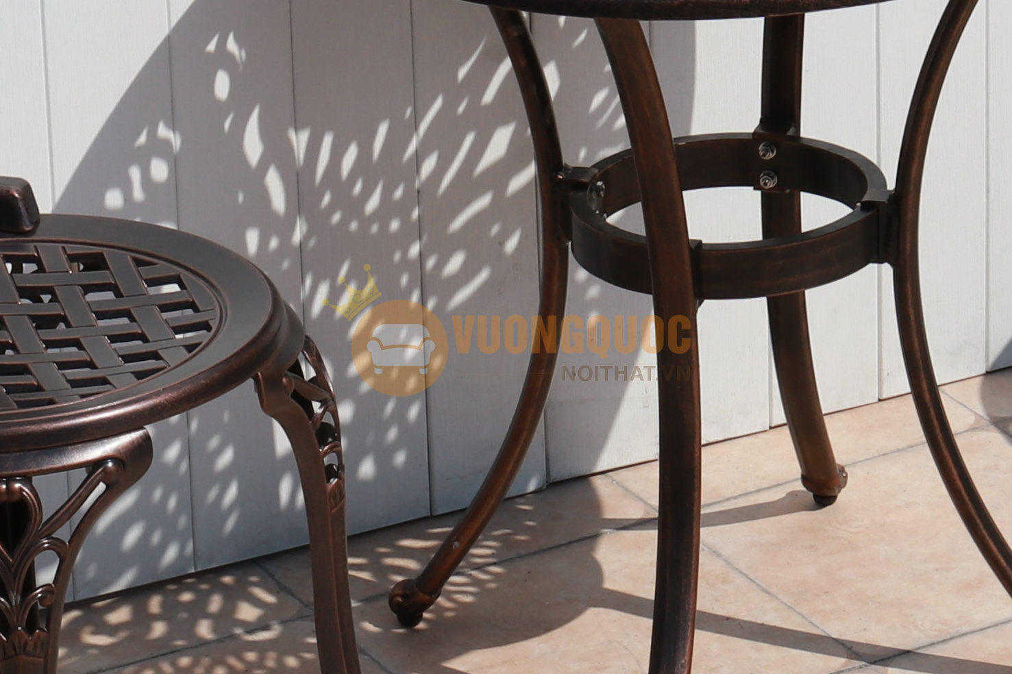 Bộ bàn ghế sân vườn thiết kế họa tiết độc đáo ZXM068FK0642 phần mặt ghế