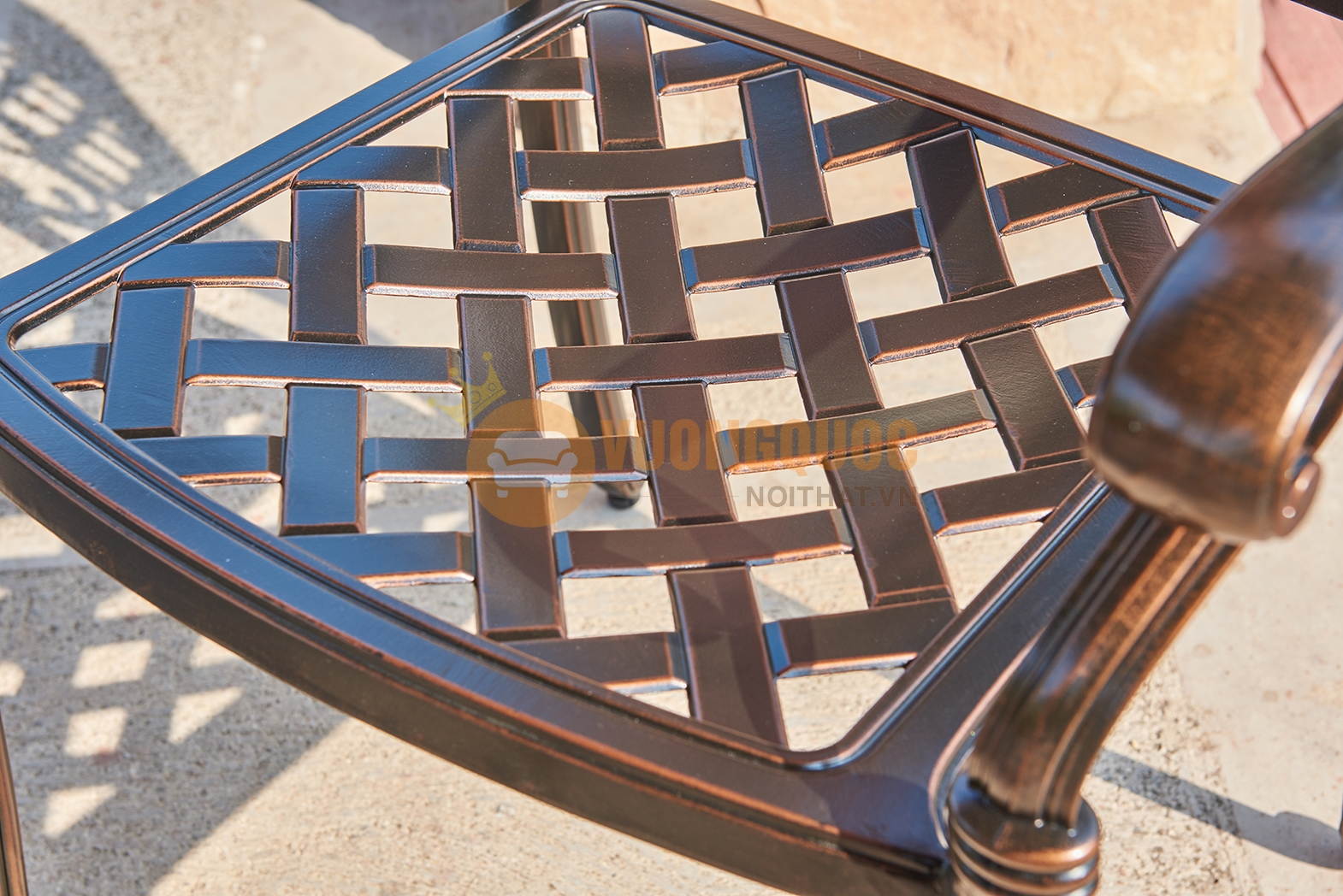 Bộ bàn ghế sân vườn tinh tế ZXM1006H048 phần mặt ngồi