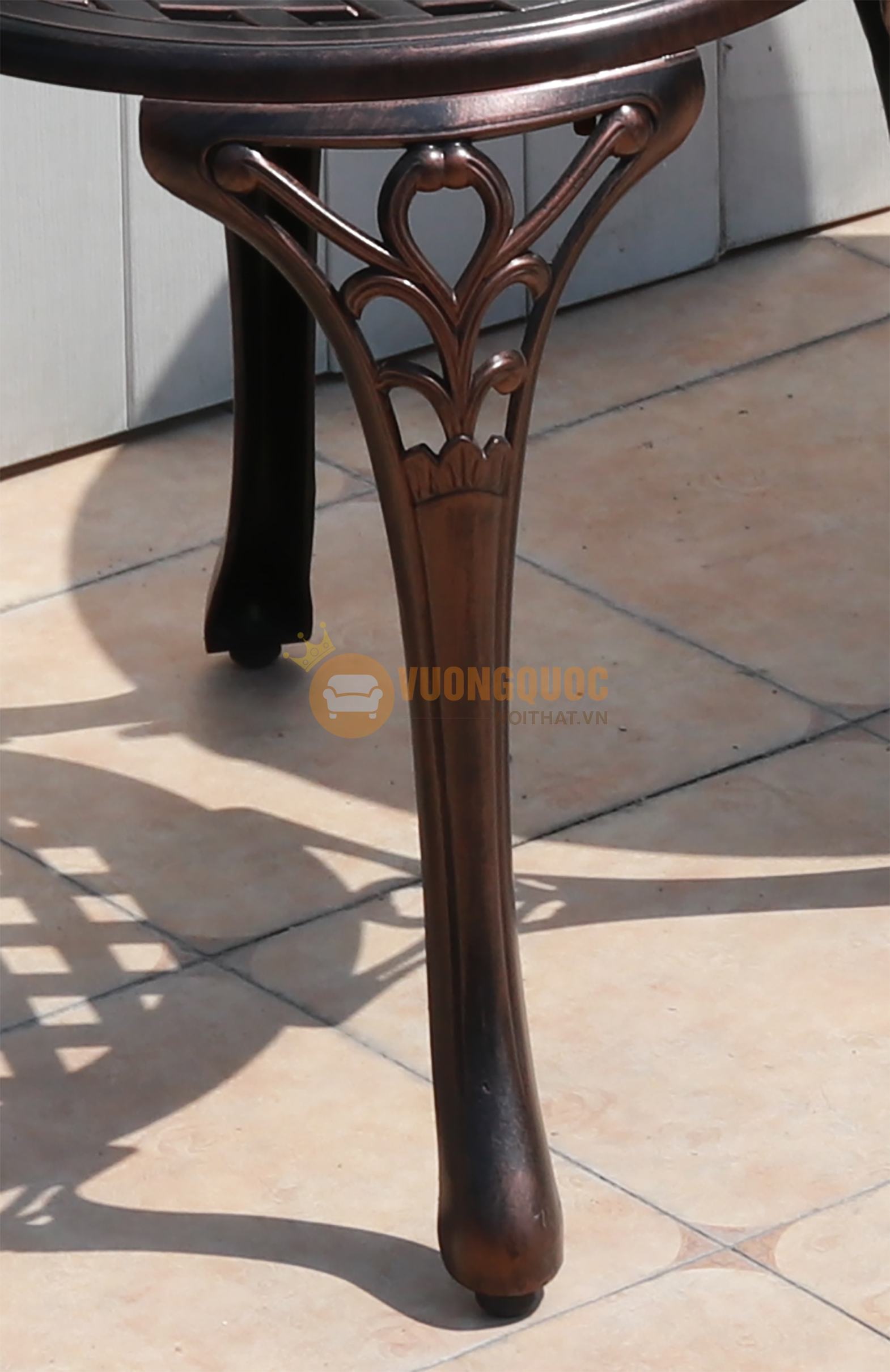 Bộ bàn ghế ngoài trời hợp kim nhập khẩu ZXFK050-041 phần chân ghế