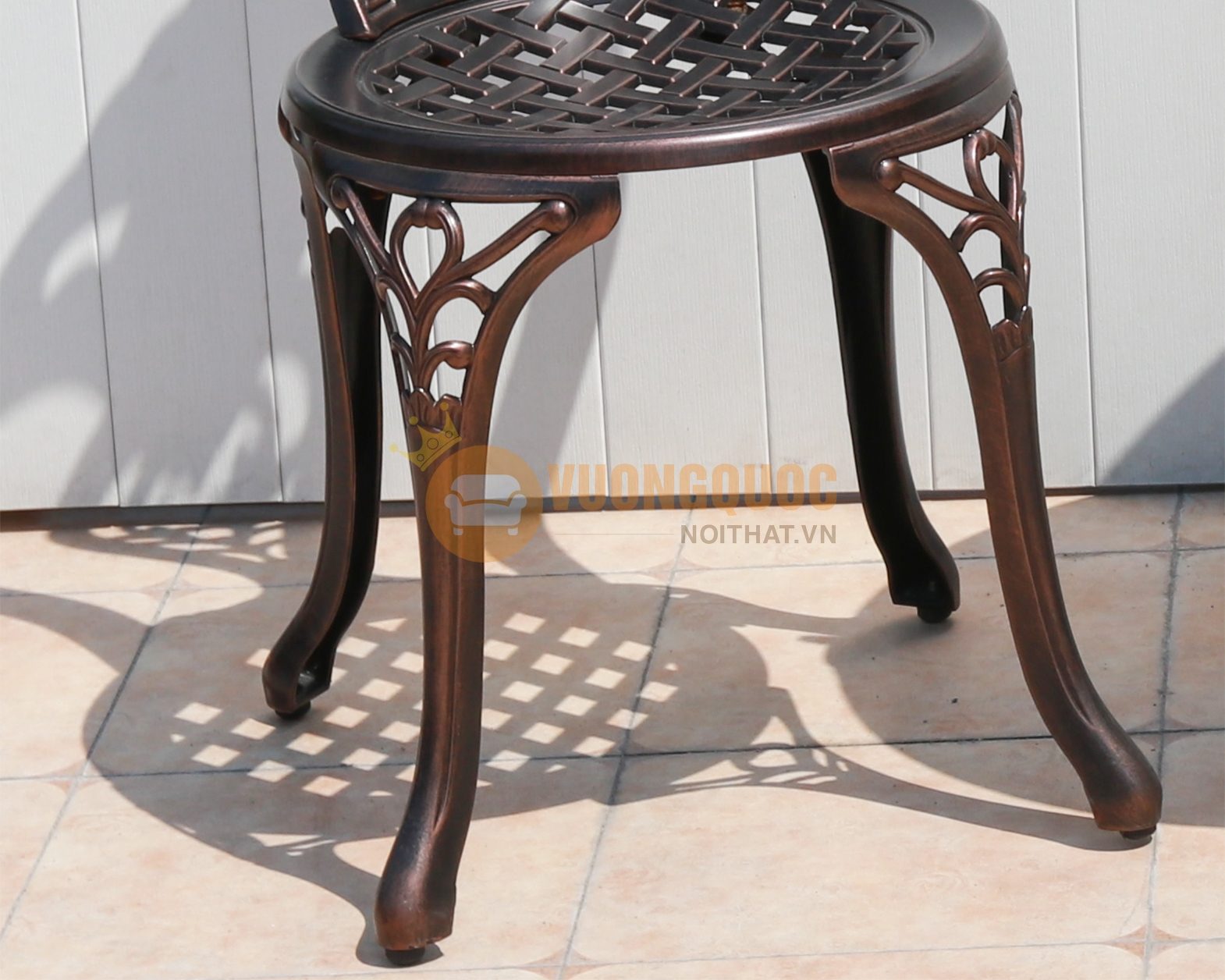 Bộ bàn ghế ngoài trời hợp kim nhập khẩu ZXFK050-041 phần mặt ghế