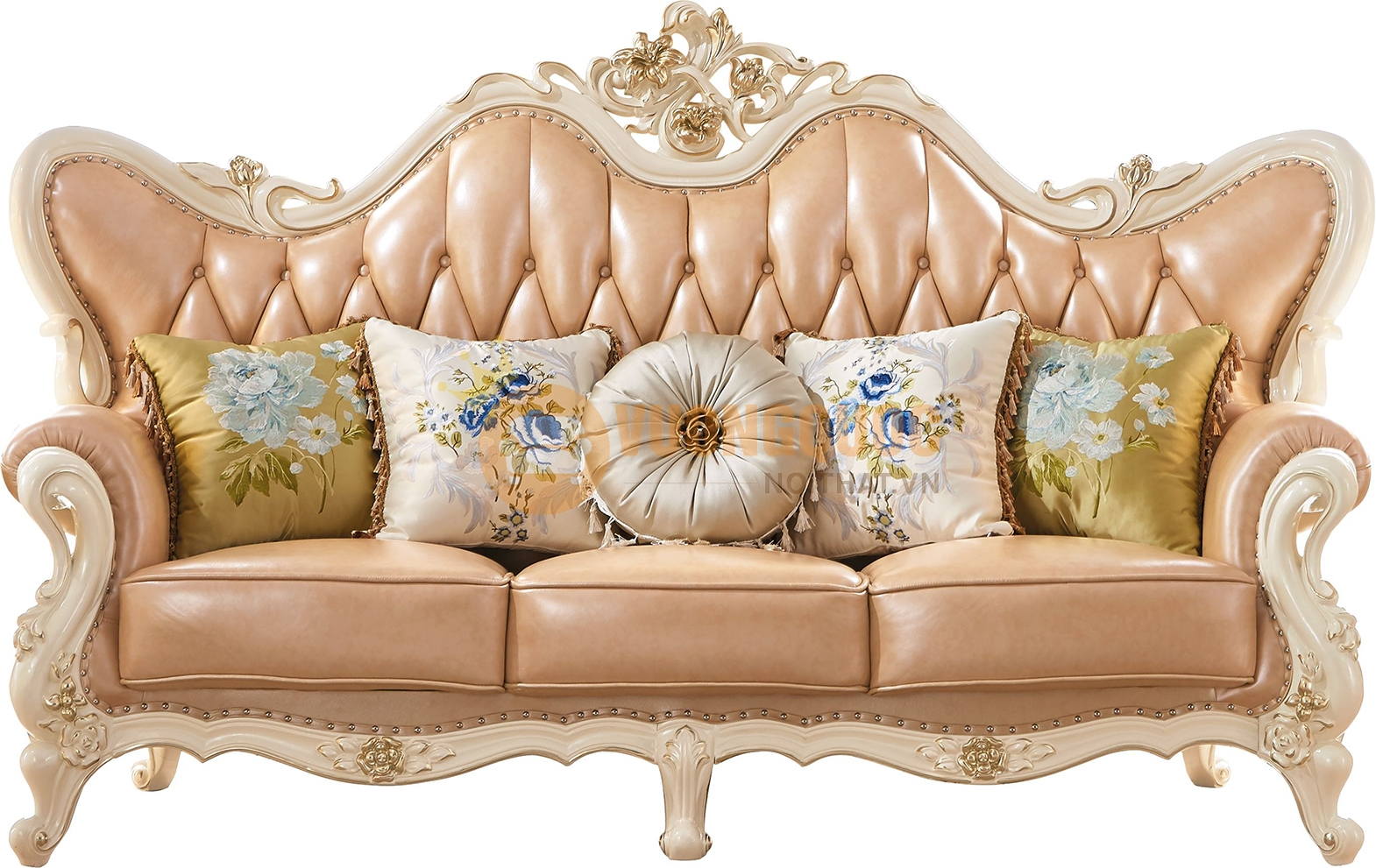 Bộ sofa phòng khách cổ điển màu sắc trang nhã FDLA16S sofa ba