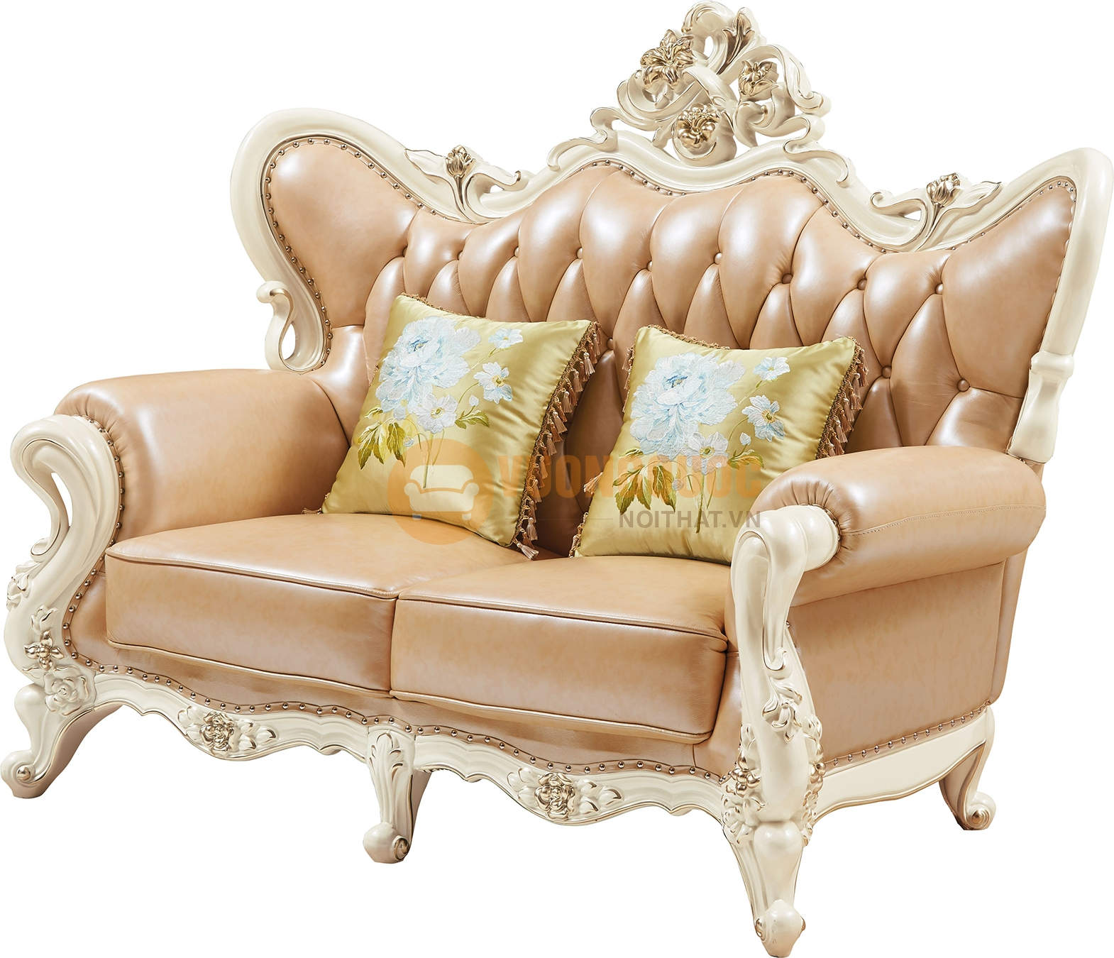 Bộ sofa phòng khách cổ điển màu sắc trang nhã FDLA16S