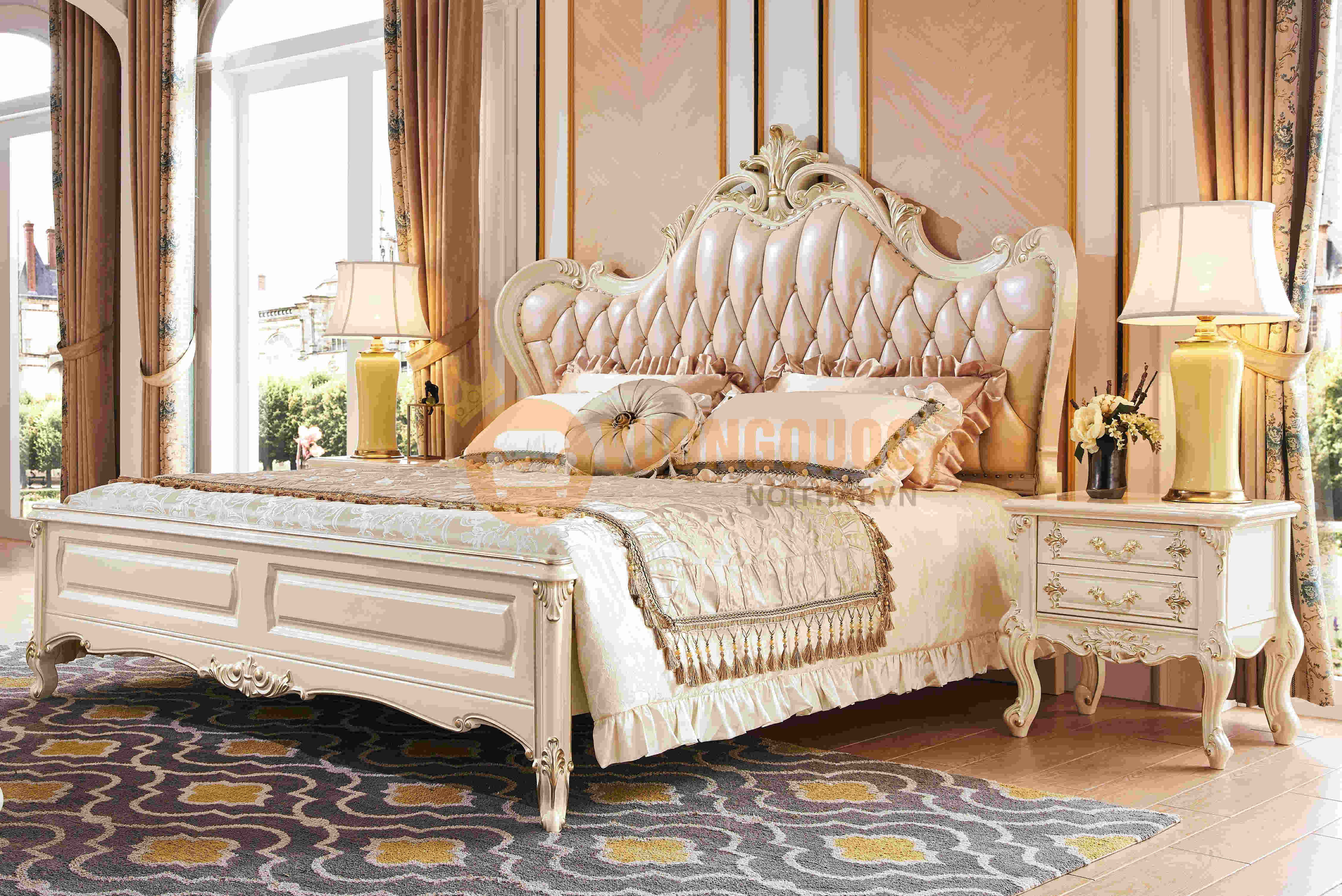 Giường ngủ cổ điển phong cách hoàng gia FDLA20G