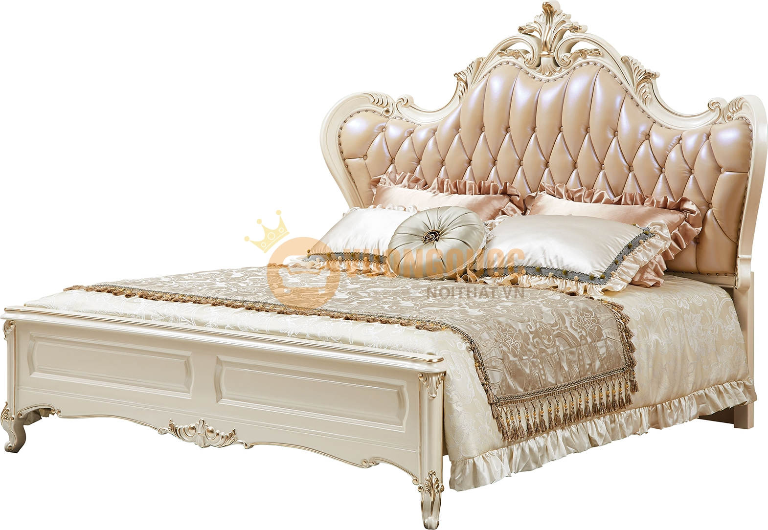 Giường ngủ cổ điểnn phong cách hoàng gia FDLA20G