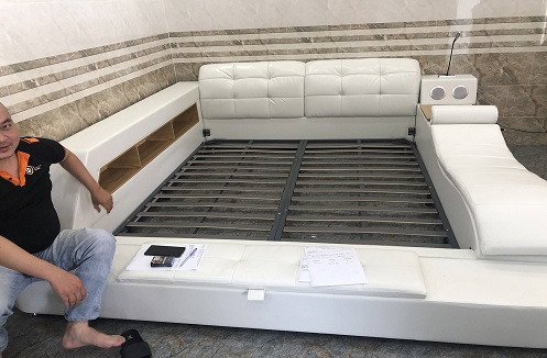 Hoàn thiện giường đa năng cao cấp tại nhà anh Phong