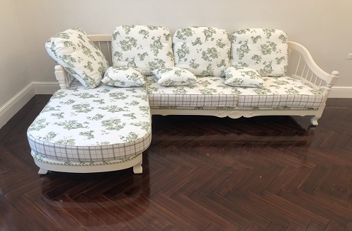 Hoàn thiện bộ nội thất phòng khách nhập khẩu tại nhà anh Tuyên