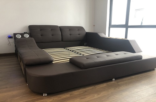 Hoàn thiện giường ngủ đa năng tiện ích cao cấp tại nhà chị Vân