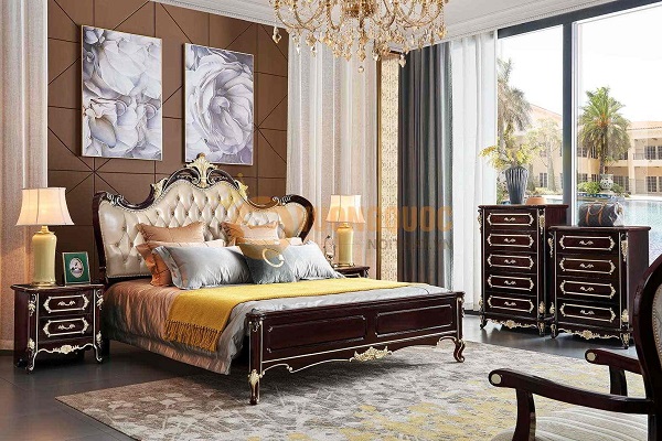 Mẫu giường gỗ 2mx2m2 đẹp