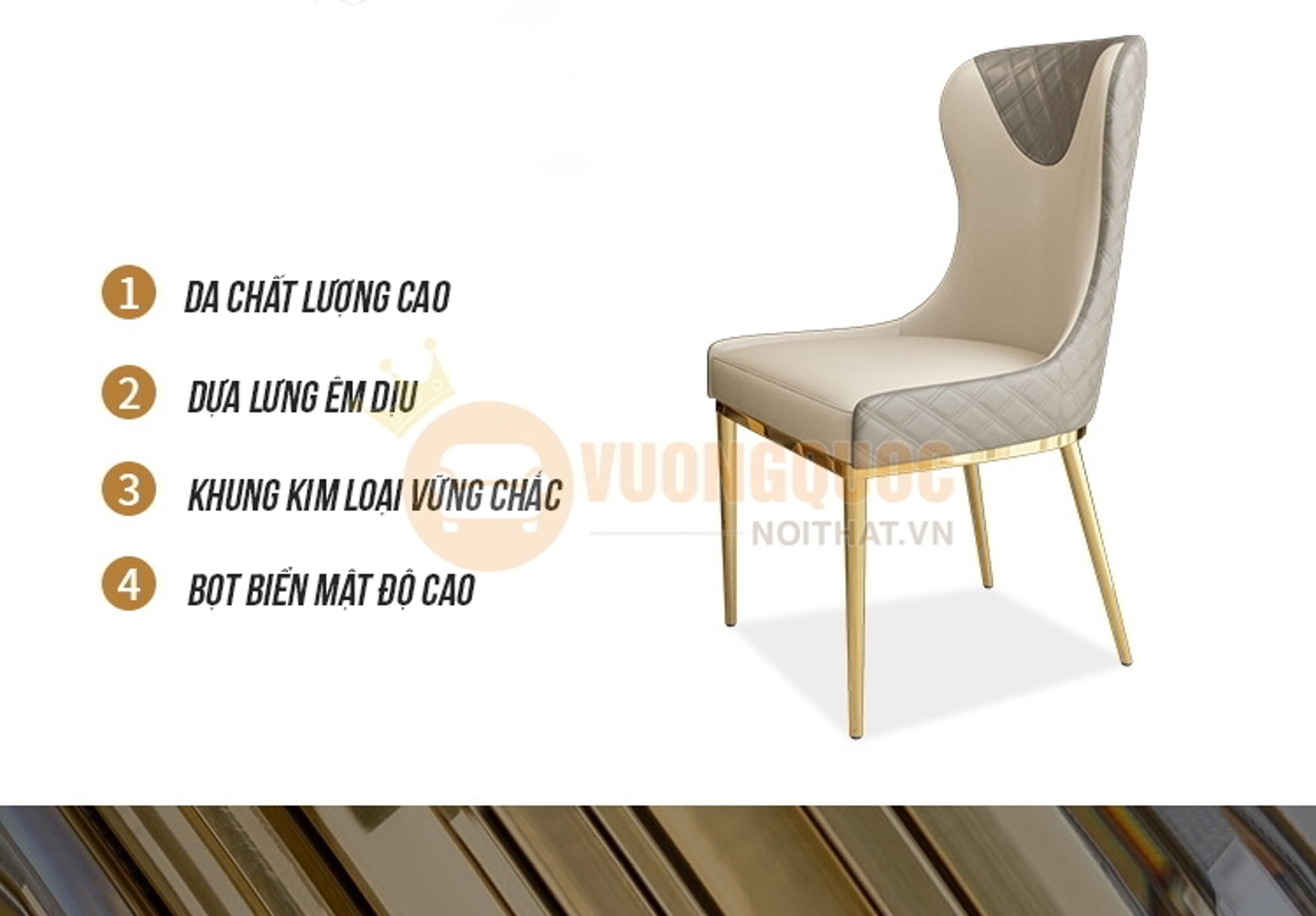 Ghế ăn cao cấp nhập khẩu HOY6026 chất liệu ghế