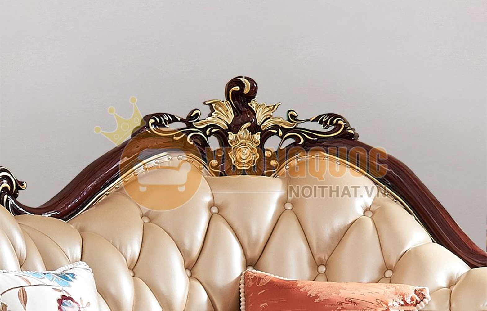 Bộ sofa góc tân cổ điển cao cấp GD937S họa tiết tinh tế