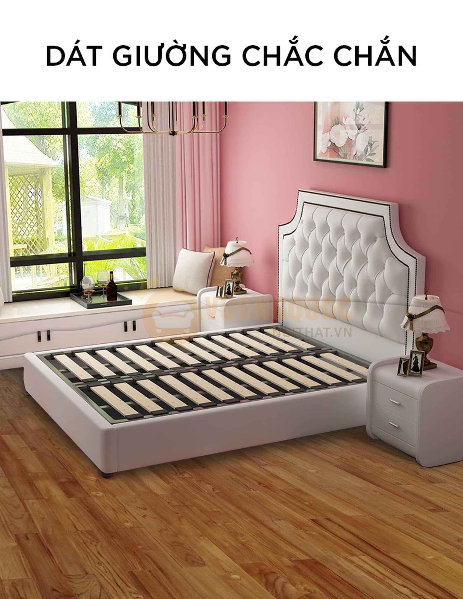 Giường ngủ cho bé cá tính thời thượng FDCB05 dát giường thường