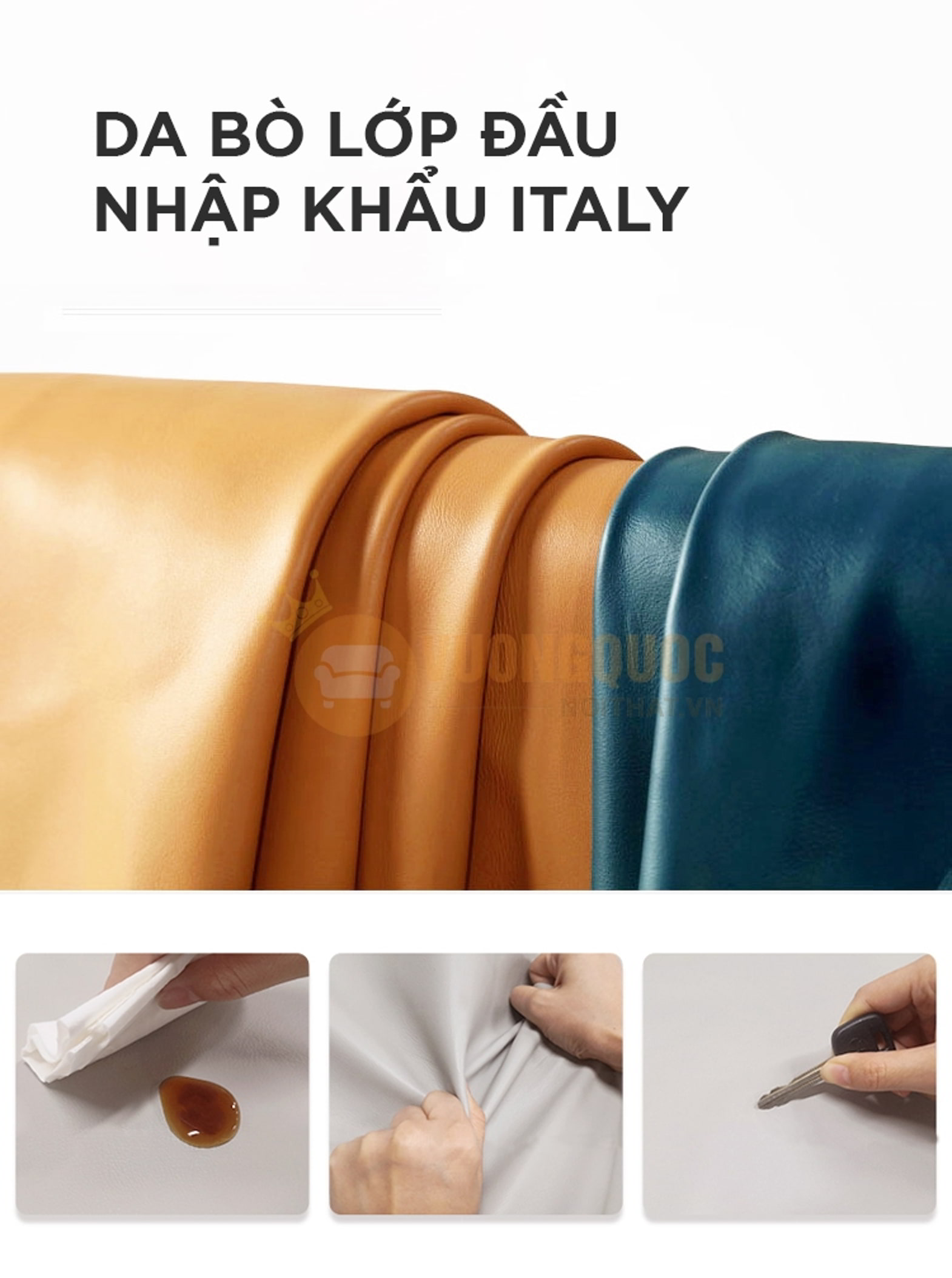 Giường ngủ cho bé gái hình tai thỏ đáng yêu FDCB67 da bò lớp đầu