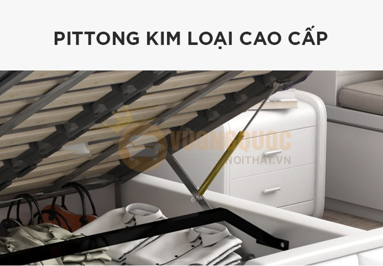 Giường ngủ công chúa thiết kế đơn giản hiện đại FDCD03 phần pittong