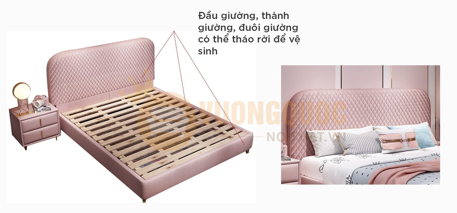 Giường ngủ trẻ em hiện đại nhập khẩu FDCB91 đầu giường và đuôi giường