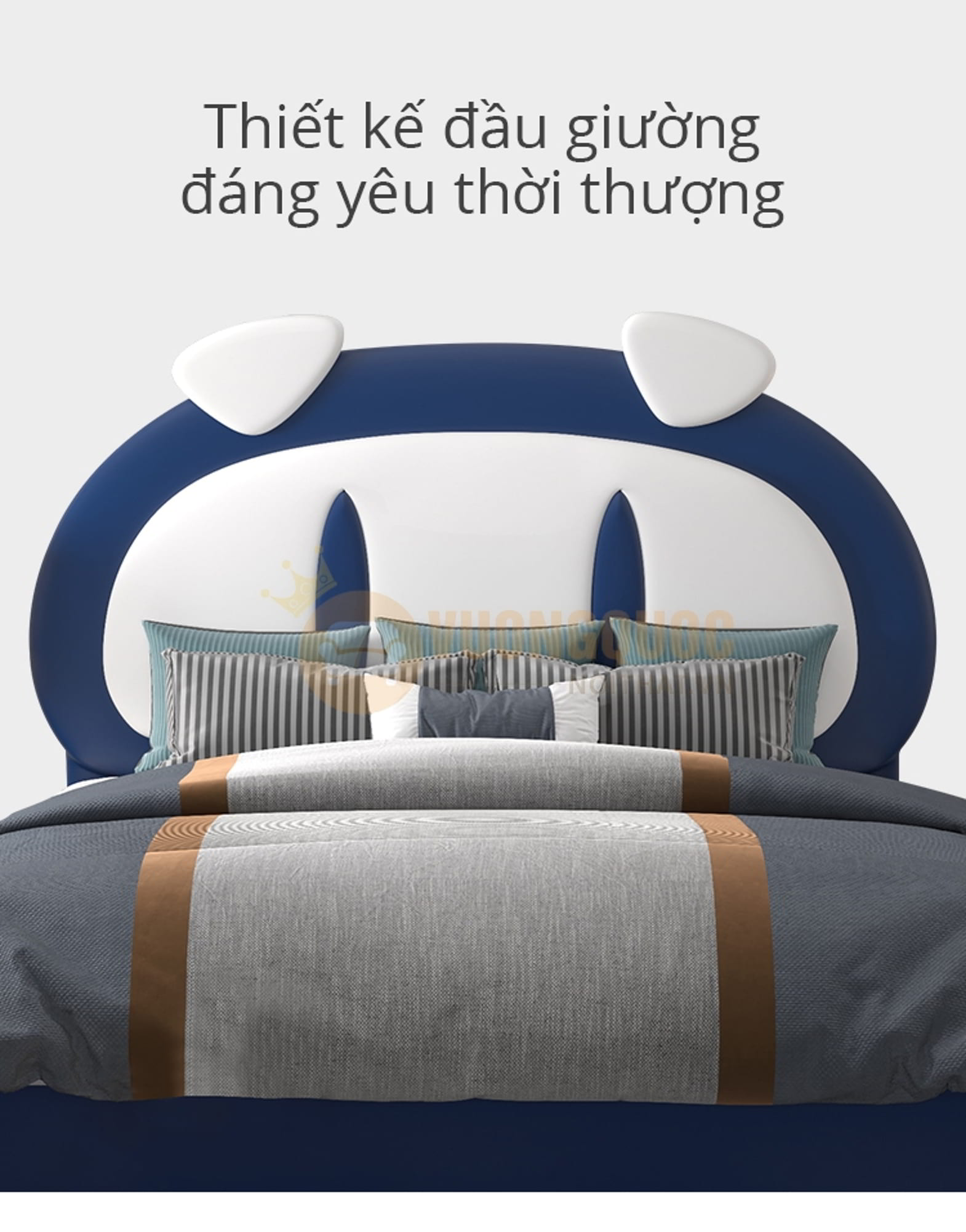 Giường ngủ cho bé thiết kế ngộ nghĩnh FDCB89 phần đầu giường