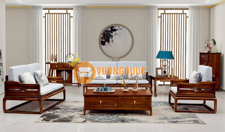 Bàn ghế sofa gỗ phòng khách