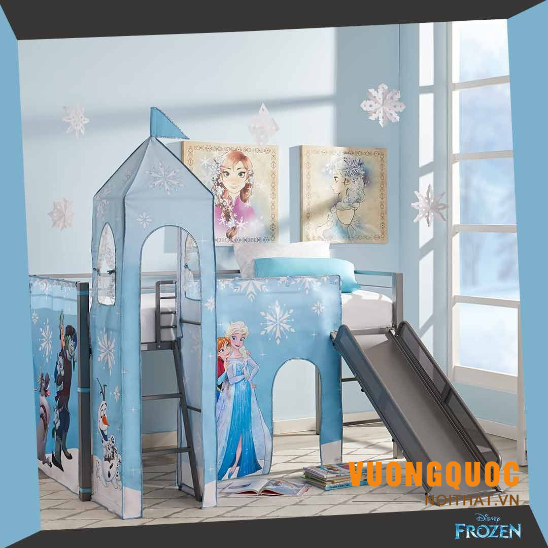 Giường công chúa Elsa thiết kế dạng lâu đài