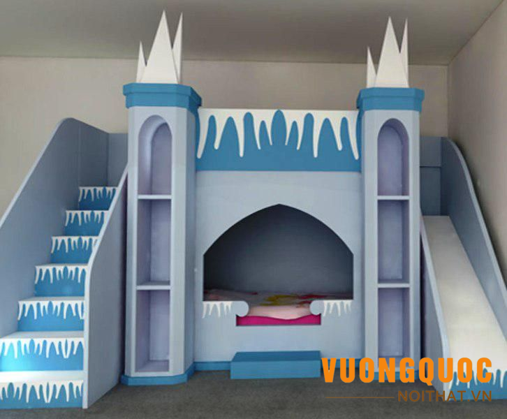 Giường công chúa Elsa thiết kế dạng lâu đài