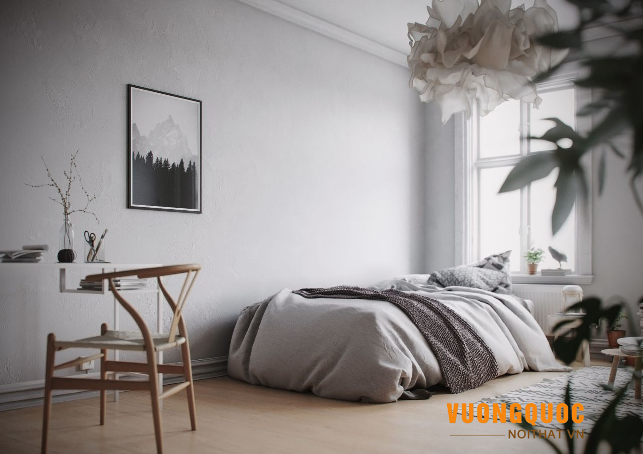 Phòng ngủ phong cách Scandinavian kiểu truyền thống