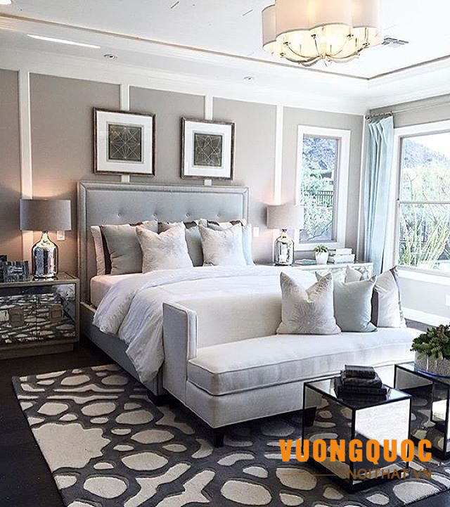 Sofa mini cuối giường cho phòng ngủ sang trọng