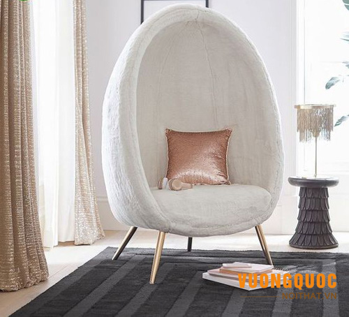 Sofa mini hình tròn độc đáo cho phòng ngủ ấn tượng