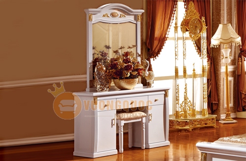Bàn trang điểm sang chảnh phong cách cổ điển