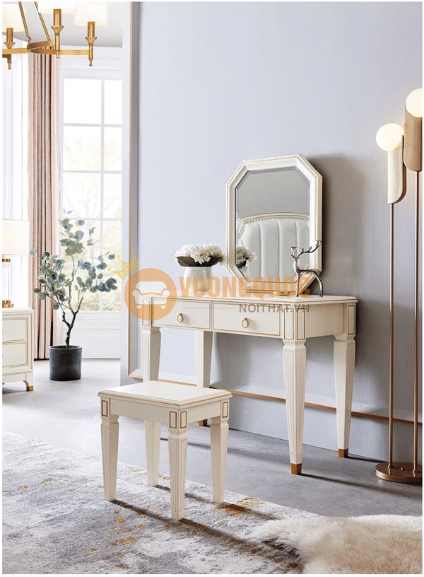 Bàn trang điểm sang chảnh phong cách hiện đại