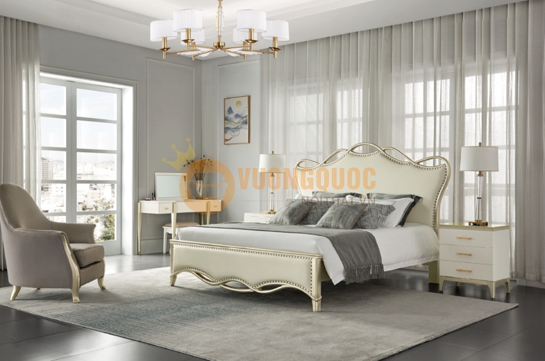 Giường ngủ hiện đại thiết kế độc đáo HVTA8808