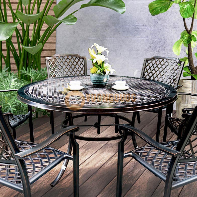 Bộ bàn ghế ngoài trời hiện đại AGALQ500-AQ094