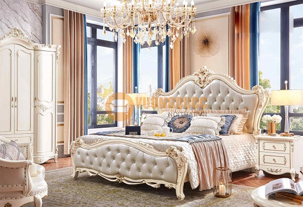 Giường ngủ sang chảnh phong cách tân cổ điển