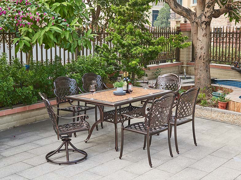 Bộ bàn ghế ngoài trời nhập khẩu ZXM15014H0263