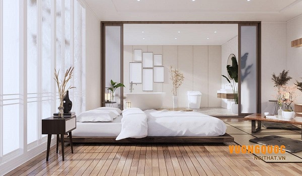 4.8. Mẫu thiết kế nội thất phòng ngủ hiện đại phong cách Nhật