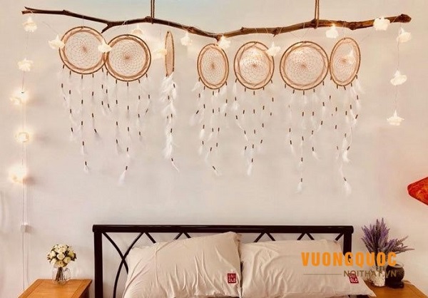 3.11. Decor phòng ngủ phong cách vintage không thể thiếu Dreamcatcher